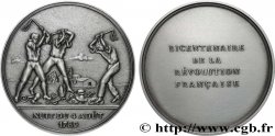 V REPUBLIC Médaille, Bicentenaire de la Révolution, Nuit du 4 août 1789