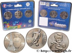 TOURISTIC MEDALS Série de 3 médailles, UEFA EURO MS