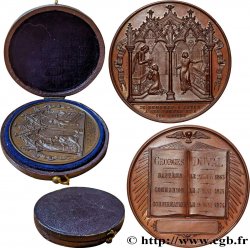 TROISIÈME RÉPUBLIQUE Médaille de Baptême, Communion et Confirmation
