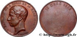 NAPOLÉON IV Médaille des 18 ans du prince impérial XF
