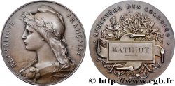 III REPUBLIC Médaille de récompense, Ministère des colonies AU