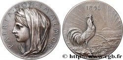 III REPUBLIC Médaille patriotique, Patria non Immemor, 25e anniversaire de la République Française AU