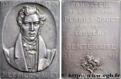 III REPUBLIC Plaquette, Souvenir de la fondation de la Maison Perrier-Jouët AU