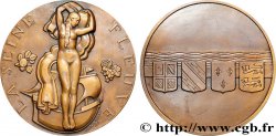 III REPUBLIC Médaille, La Seine Fleuve AU