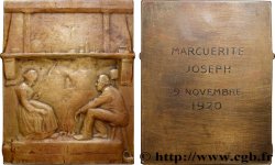 III REPUBLIC Plaquette de mariage XF