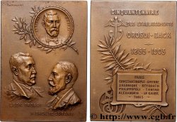 III REPUBLIC Plaquette, Cinquantenaire des établissements Orosdi-Back AU