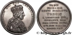LOUIS XVI Médaille, Sacre du Roi et vœux de la ville de Troyes