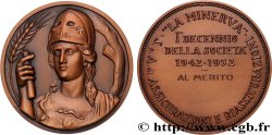 ITALIEN médaille, Première décennie de la Société d’Assurance, La minerva