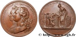 LOUIS XVI Médaille, naissance du Dauphin et mariage des douze filles de Perpignan