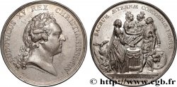 LOUIS XV DIT LE BIEN AIMÉ Médaille, Mariage du dauphin, transformée en médaille de mariage