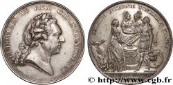 LOUIS XV DIT LE BIEN AIMÉ Médaille, Mariage du dauphin, transformée en médaille de mariage