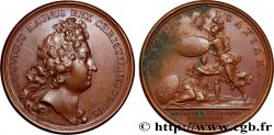 LOUIS XIV LE GRAND OU LE ROI SOLEIL Médaille, Levée du siège d’Haguenau