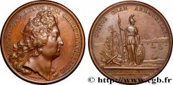LOUIS XIV LE GRAND OU LE ROI SOLEIL Médaille, Défaite des Anglais et des Hollandais près de Brest