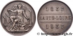 TERZA REPUBBLICA FRANCESE Médaille, Centenaire de la Haute-Loire