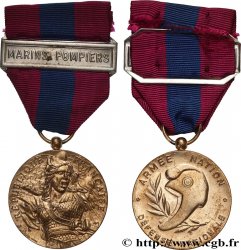 V REPUBLIC Médaille, Défense nationale, Marins Pompiers