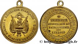 DEUXIÈME RÉPUBLIQUE Médaille, Souvenir du banquet fraternel, 55e anniversaire du siège de Lille SUP
