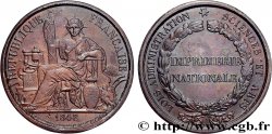 DEUXIÈME RÉPUBLIQUE Médaille de l’imprimerie nationale TTB+