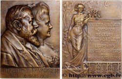 III REPUBLIC Fonte, Souvenir de leurs noces d’argent, Monsieur et Madame Th. Favarger AU