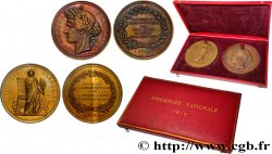 III REPUBLIC Coffret de deux médailles, Rentrée des pouvoirs publics et Élection de Jules Grévy