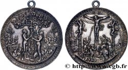 GERMANY - SAXONY Médaille, Adam et Eve - La crucifixion par Hans Reinhardt AU