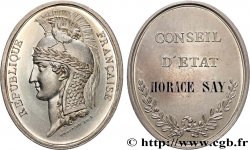 DEUXIÈME RÉPUBLIQUE Médaille, Conseil d’État, Horace Émile Say EBC/MBC+