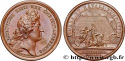 LOUIS XIV THE SUN KING Médaille, Le port de Rochefort