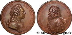 LOUIS XV DIT LE BIEN AIMÉ Médaille, Henri IV, Académie de La Rochelle