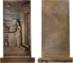 III REPUBLIC Plaquette, Sainte Geneviève veillant sur Paris AU