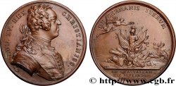 LOUIS XV THE WELL-BELOVED Médaille, Bataille de Guastella