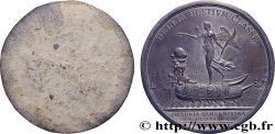 LOUIS XIV THE SUN KING Médaille, Combat naval de Palerme, tirage uniface du revers