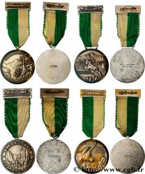 SUISSE Lot de 4 médailles, Marche de Lauterbrunnen