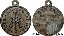 DEUXIÈME RÉPUBLIQUE Médaille, Hommage des Républicains à Bergeron