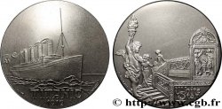 MER ET MARINE : PAQUEBOTS, NAVIRES, BATEAUX Médaille, Paquebot Titanic