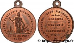 DEUXIÈME RÉPUBLIQUE Médaillette, Journées de février