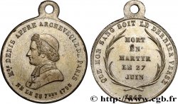SECOND REPUBLIC Médaillette, Denys Auguste Affre, archevêque et martyr