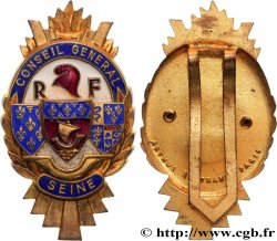 VILLES ET MAIRIES Insigne de fonction, Conseil Général de la Seine AU