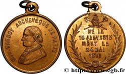 TERZA REPUBBLICA FRANCESE Médaillette, Décès de Monseigneur Darboy
