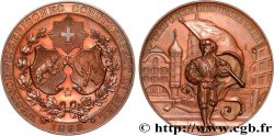 SWITZERLAND - HELVETIC CONFEDERATION Médaille, Festival de tir de Suisse occidentale AU/XF