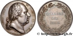 LOUIS XVIII Médaille, Chambre des Pairs AU/AU