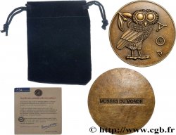 ATTIQUE - ATHÈNES Médaille, Chouette d’Athéna, Musées du monde TTB+