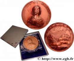 LOUIS XIV THE SUN KING Médaille, Présence assidue du roi aux conseils, refrappe