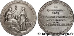 CANAUX ET TRANSPORTS FLUVIAUX Médaille, Compagnie Universelle du Canal maritime de Suez TTB