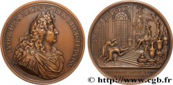 LOUIS XIV THE SUN KING Médaille, Les ambassadeurs du Siam, refrappe