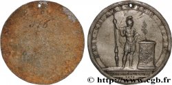 LOUIS XIV THE SUN KING Médaille, Combat de Saint Denys près de Mons, tirage uniface du revers