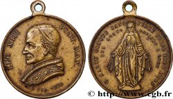 ITALIE - ÉTATS DU PAPE - LÉON XIII (Vincenzo Gioacchino Pecci) Médaille, Léon XIII, prière à Marie