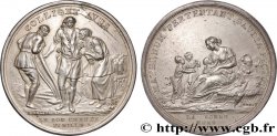 TROISIÈME RÉPUBLIQUE Médaille, Le bon chef de famille et la bonne mère, transformée en médaille de mariage TTB+