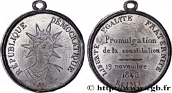 DEUXIÈME RÉPUBLIQUE Médaille, Promulgation de la constitution