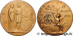 AMOUR ET MARIAGE Médaille de mariage, Fidélité et Bonheur SUP/TTB+