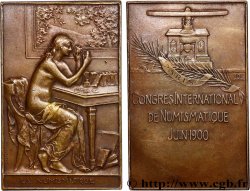 TROISIÈME RÉPUBLIQUE Plaquette, La Numismatique, Congrès international de numismatique TTB