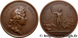 LOUIS XIV THE SUN KING Médaille, Compagnie des Indes, refrappe